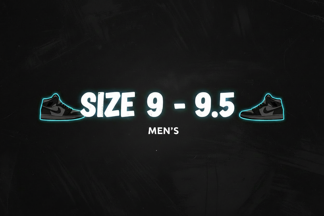 Size 9 - 9.5 Men's