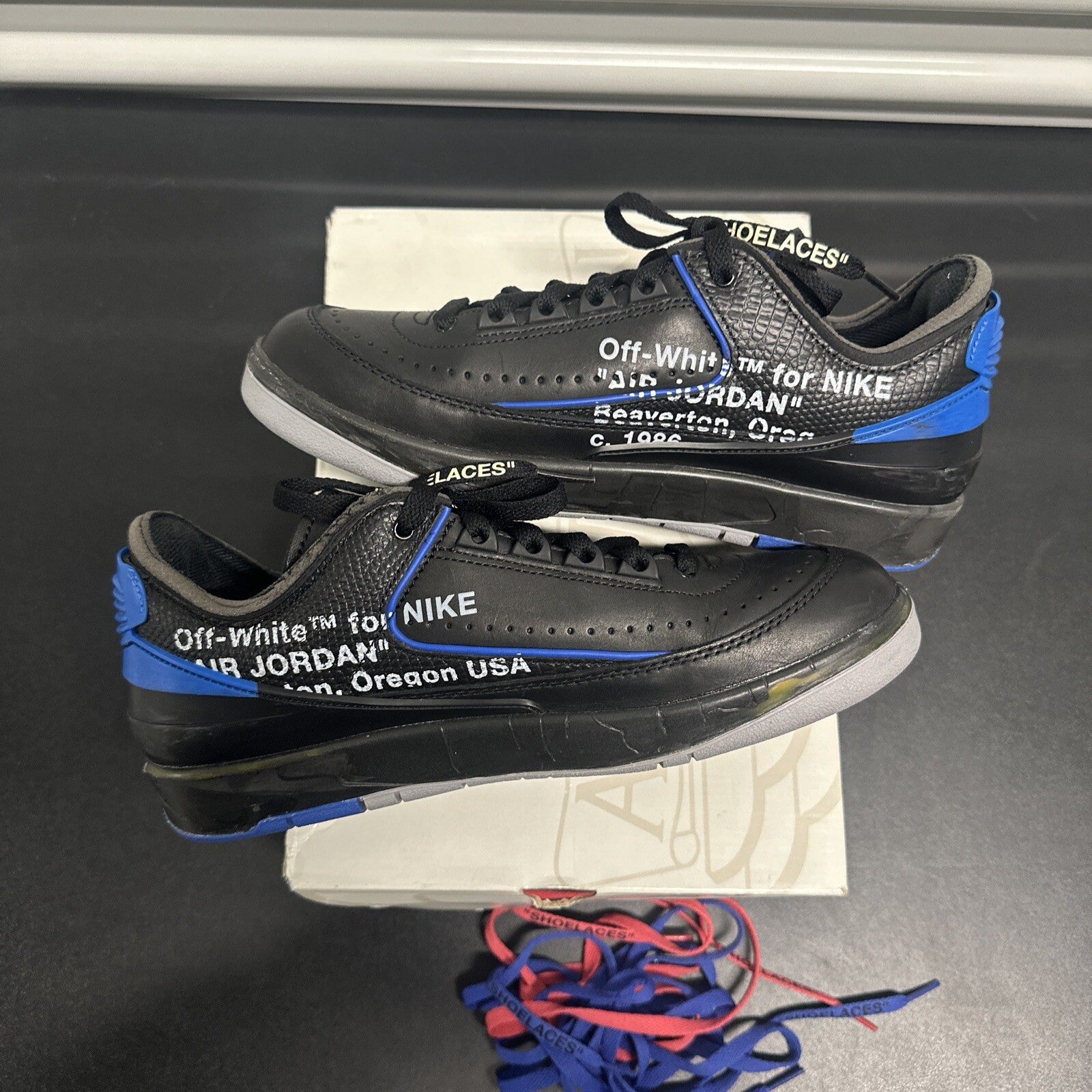 Jordan 2 Retro Low SP Off-White Black Blue