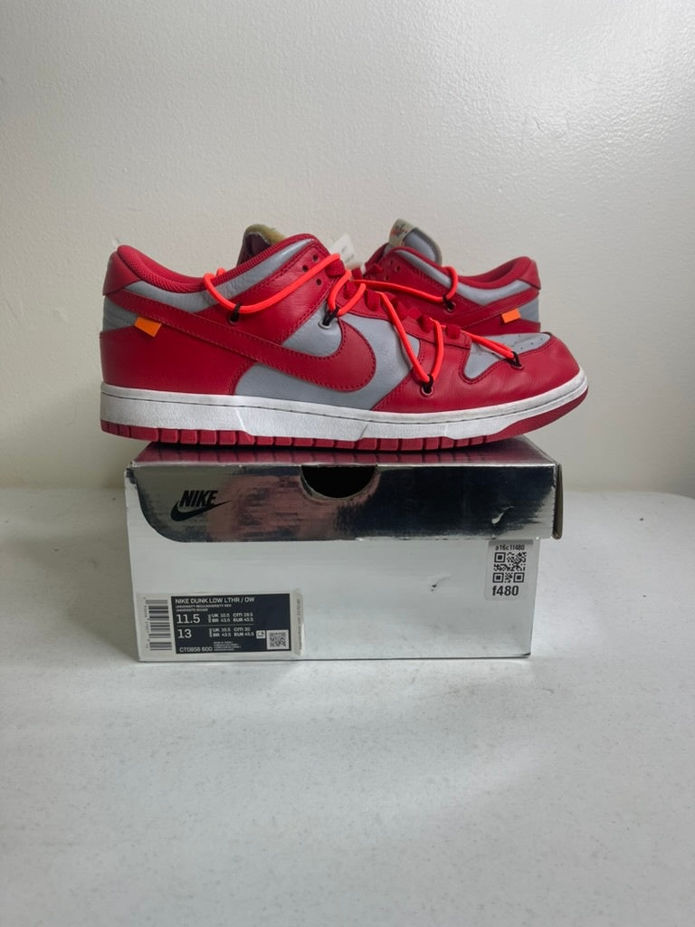 Nike Dunk Low Off-White University Red