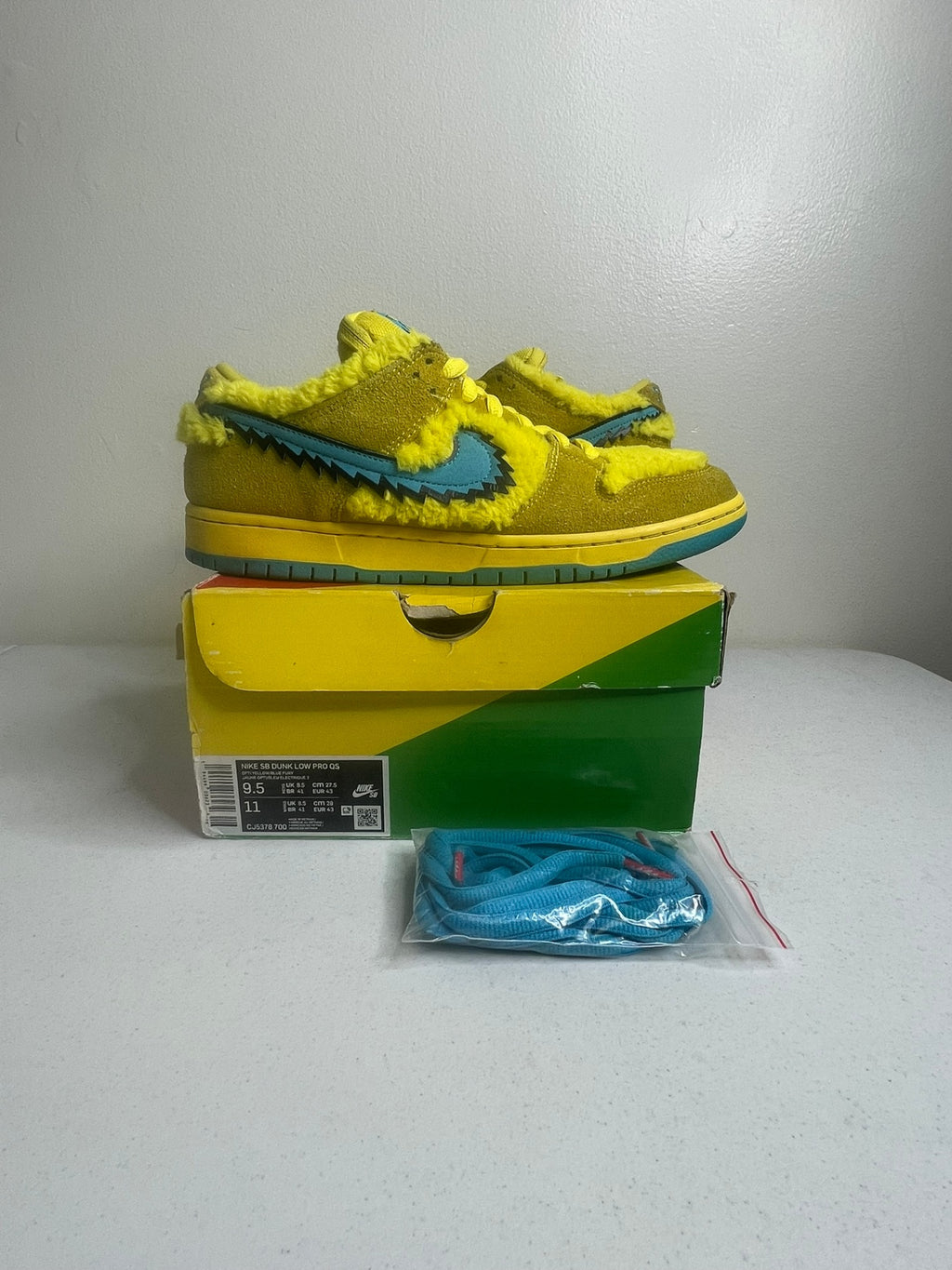 Nike SB Dunk Low Grateful Dead Bears Opti Yellow