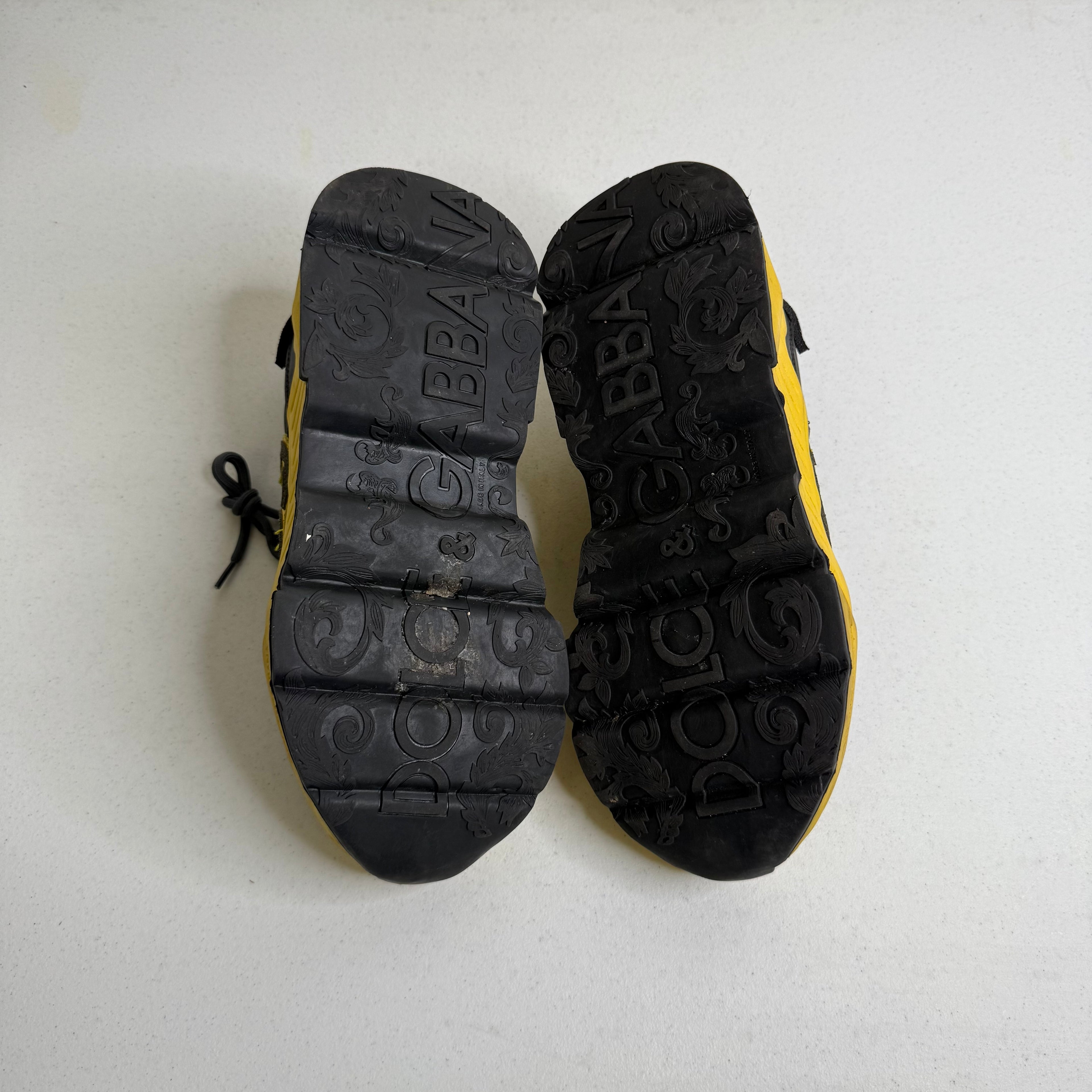 Dolce & Gabbana Black Yellow Sneaker
