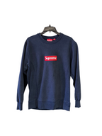 Supreme Box Logo Crewneck Navy