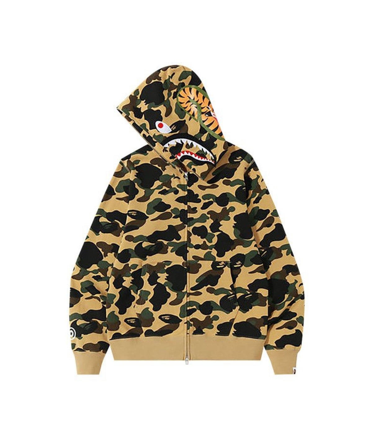 Bape Camo Shark Hoodie Yellow
