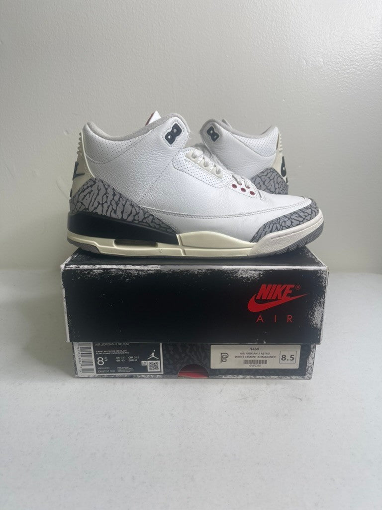 Size 8.5 - Jordan 3 Retro White Cement Reimagined - Pre-Owned
