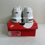 Size 7y - Nike Air Max Plus White Metallic Silver (GS)