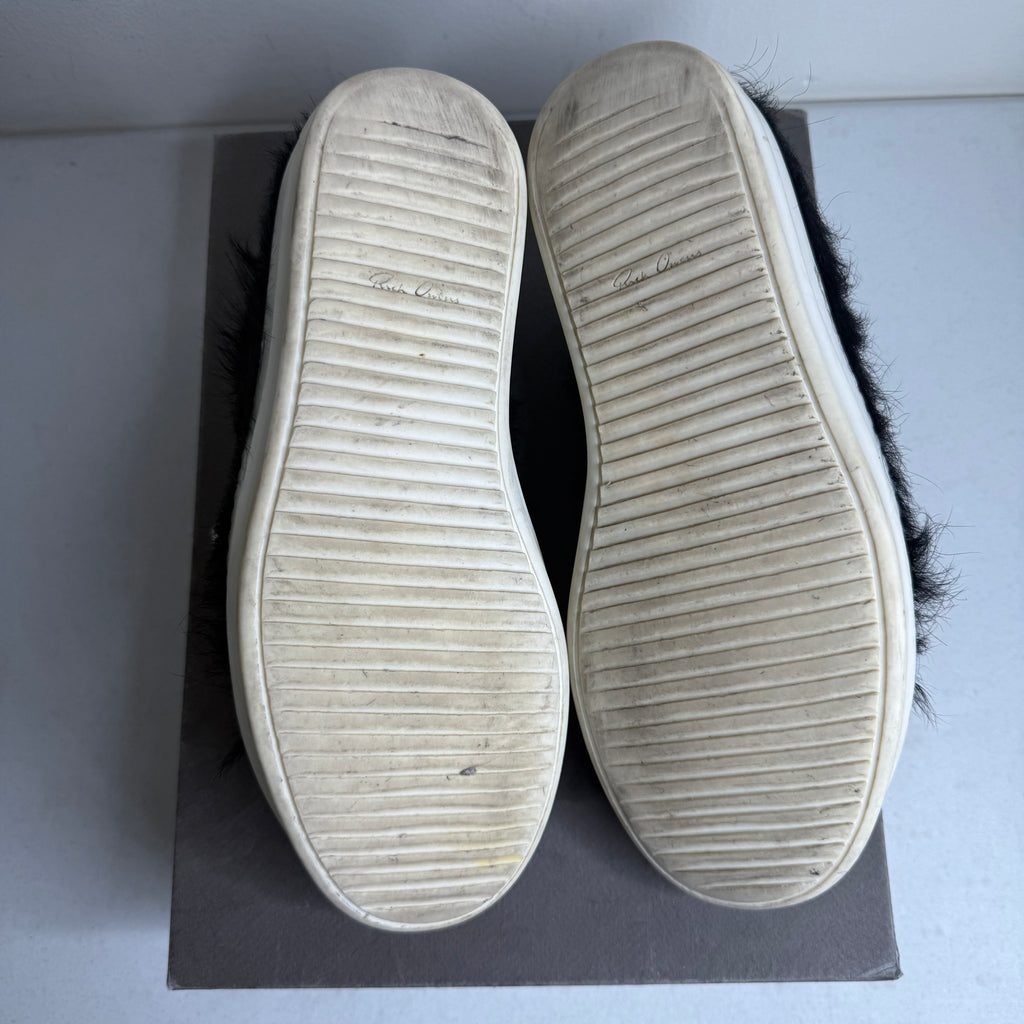 Size 41(8) - Rick Owens Strobe Low Black Cow Fur
