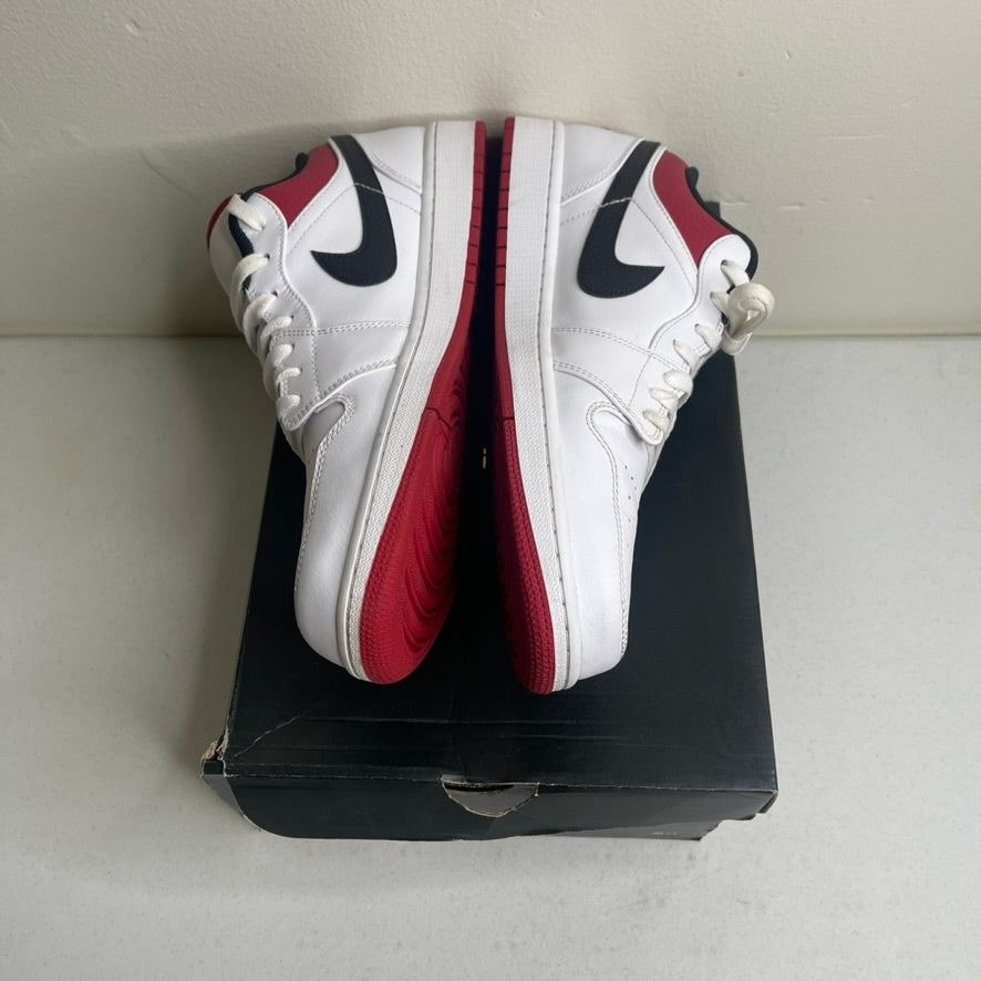 Jordan 1 Low White University Red Black