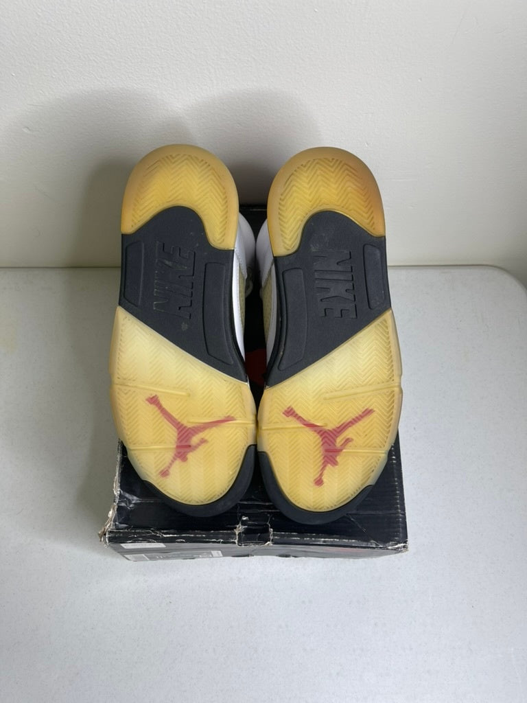 Size 11.5 - Jordan 5 Retro Fire Red Silver Tongue (2020)