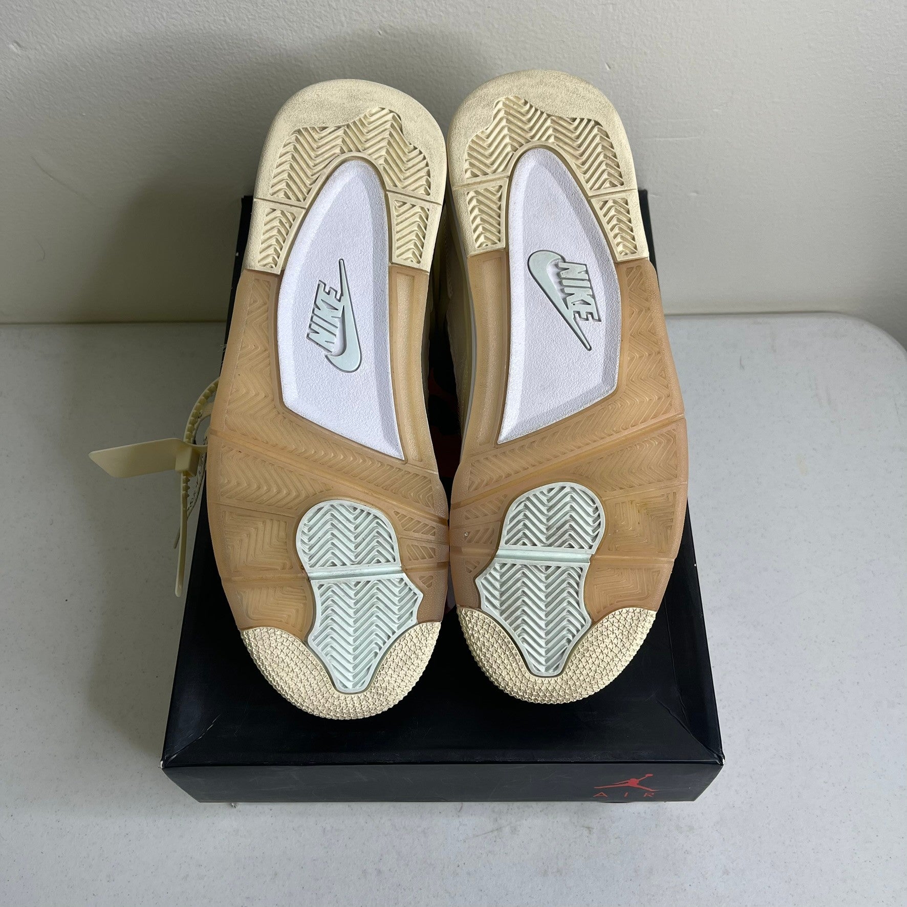 Size 11w - Jordan 4 Retro Off-White Sail (Women's)