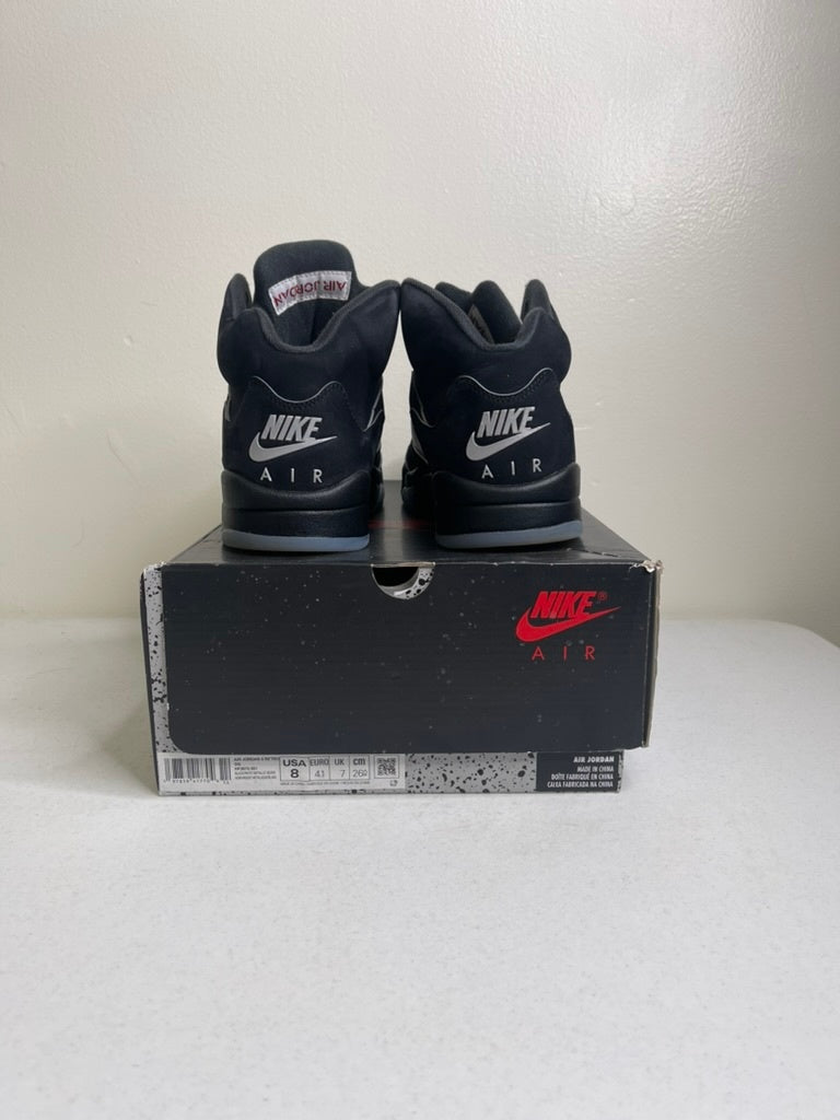 Size 8 - Jordan 5 Retro OG Black Metallic Reimagined