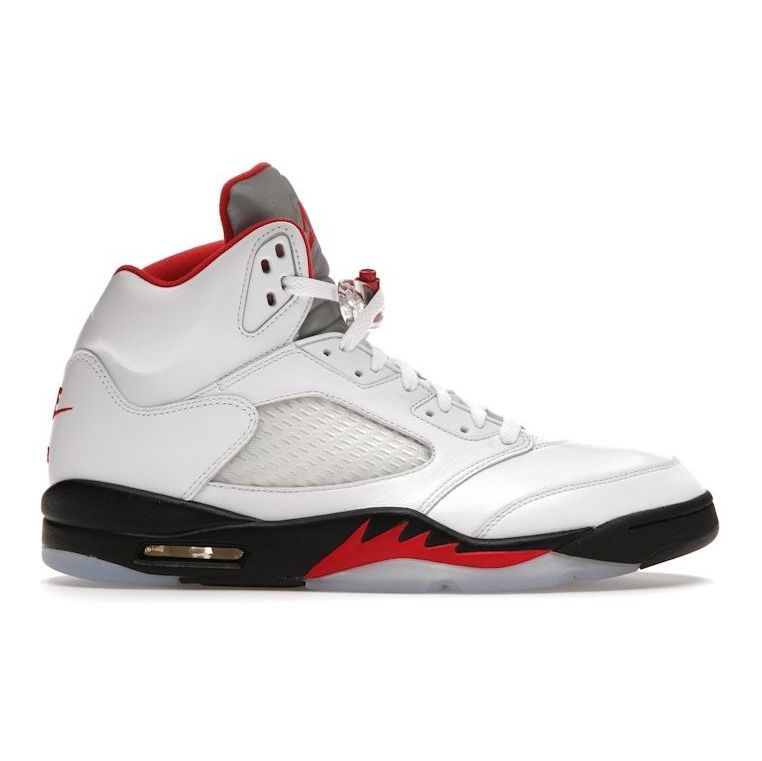 Size 13 - Jordan 5 Retro Fire Red Silver Tongue (2020)