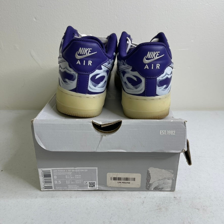 Nike Air Force 1 Low '07 QS Purple Skeleton Halloween (2021)