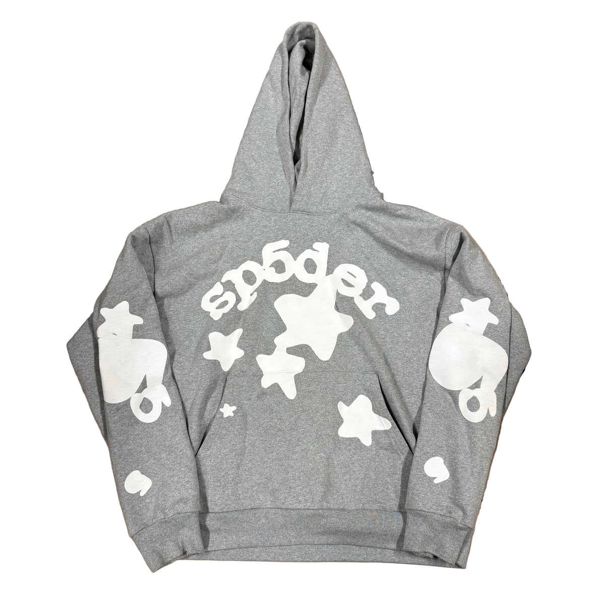 Size XL - Sp5der Beluga Hoodie Dark Grey Heather