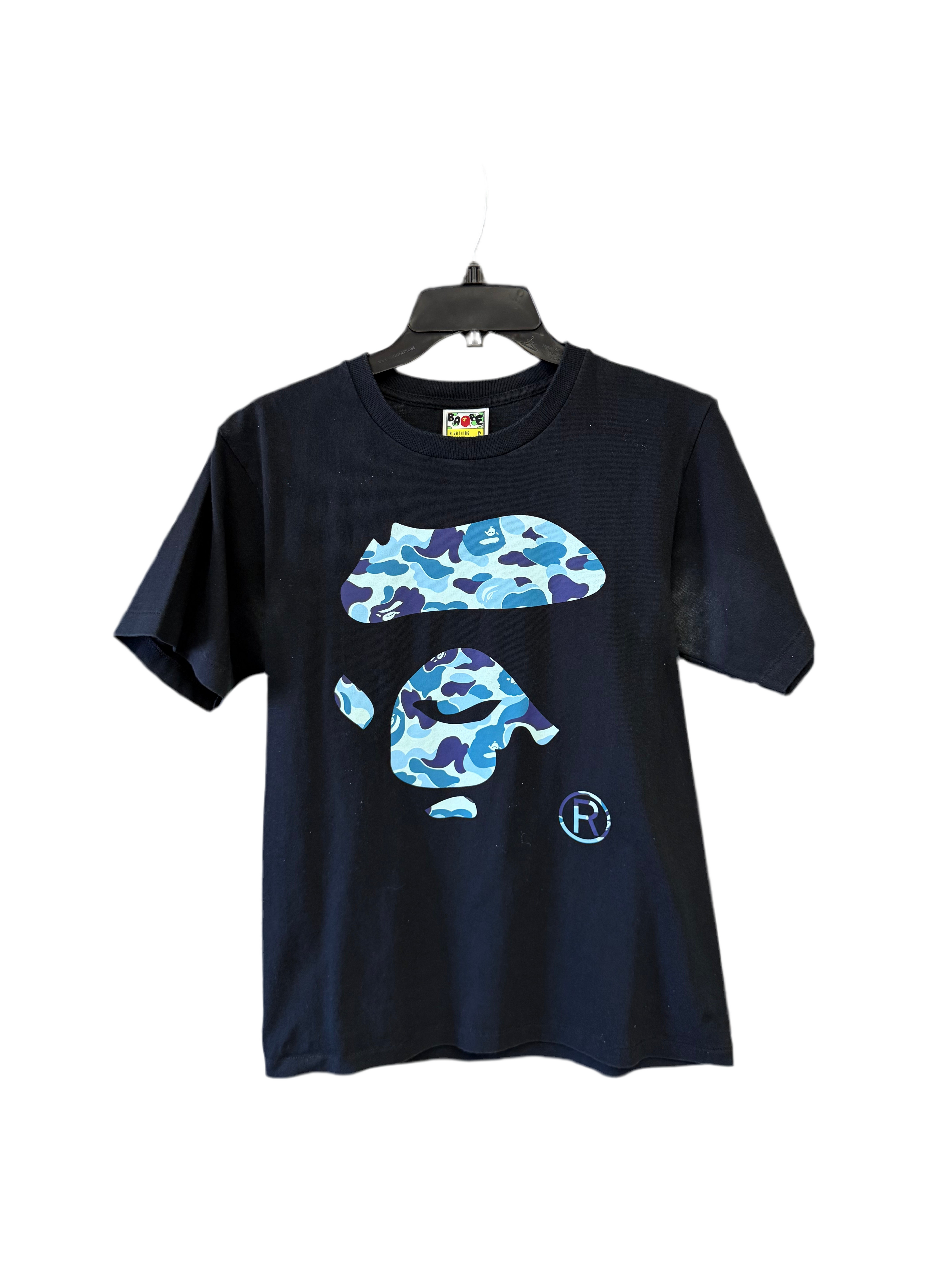Bape Head Tee Black/Blue