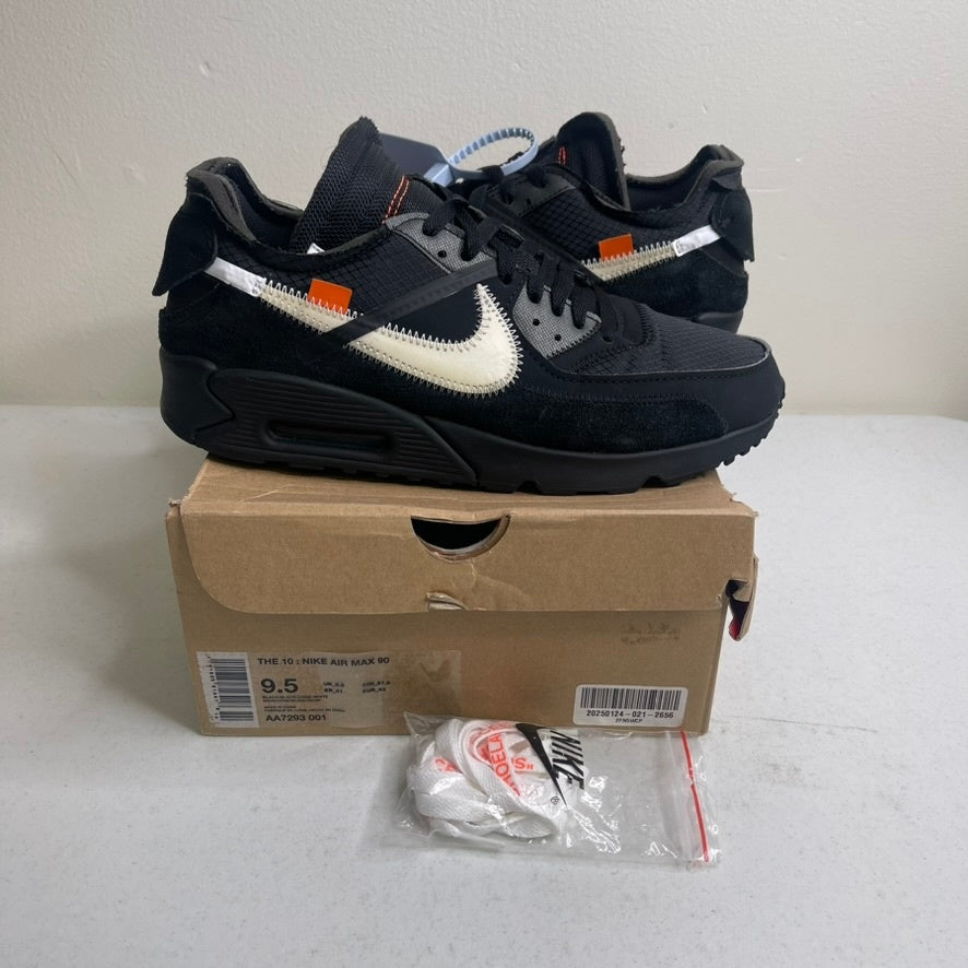 Size 9.5 - Nike Air Max 90 Off-White Black