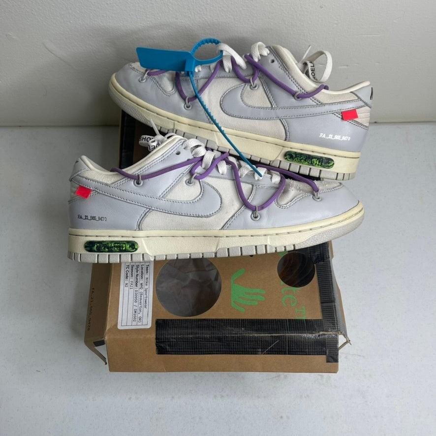Size 9.5 - Nike Dunk Low Off-White Lot 47