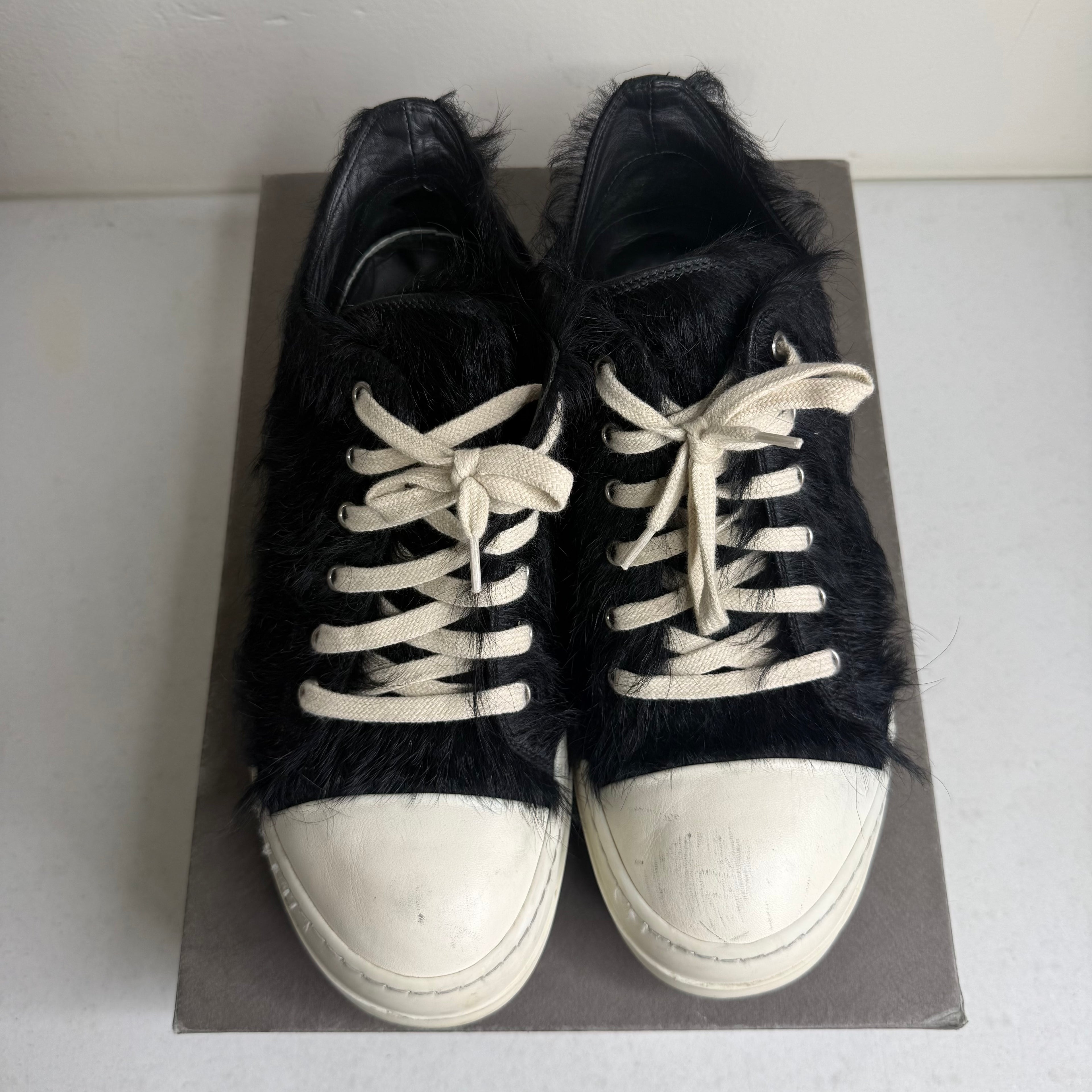 Size 41(8) - Rick Owens Strobe Low Black Cow Fur
