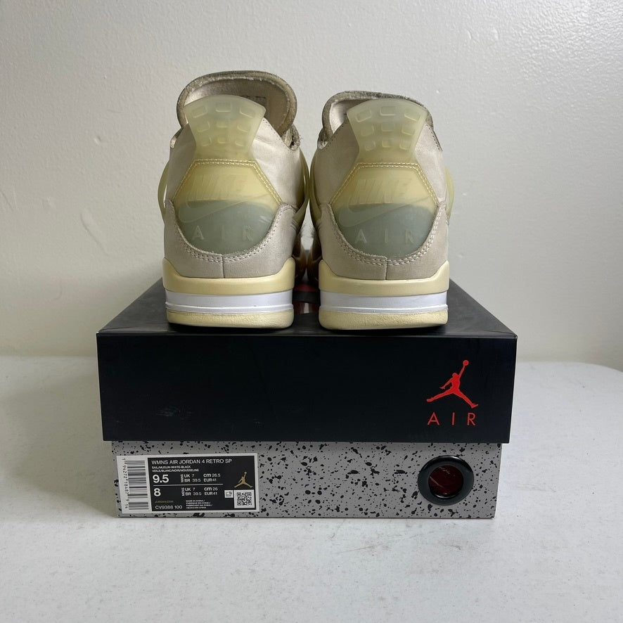 Size 9.5w - Jordan 4 Retro Off-White Sail (Women's)