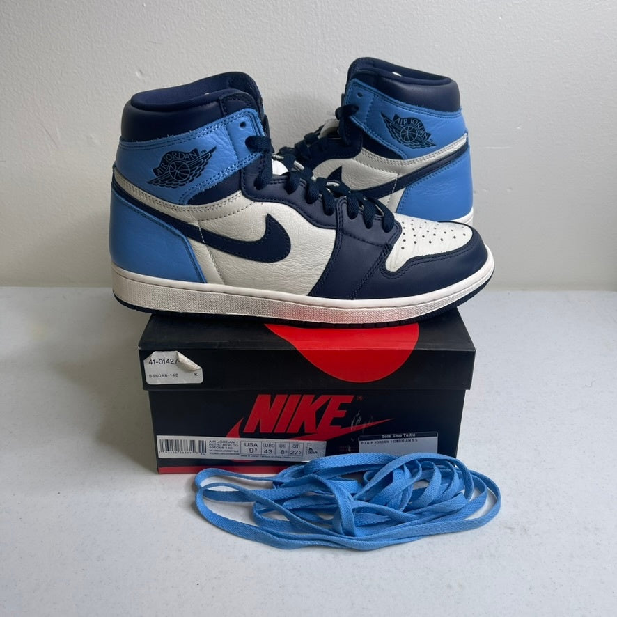 Size 9.5 - Jordan 1 Retro High Obsidian