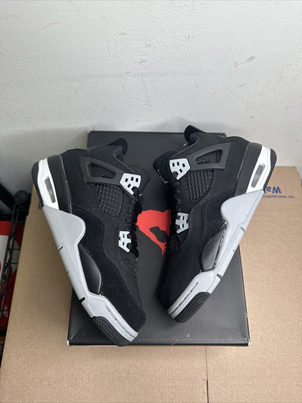 Jordan 4 Retro Black Canvas (GS)
