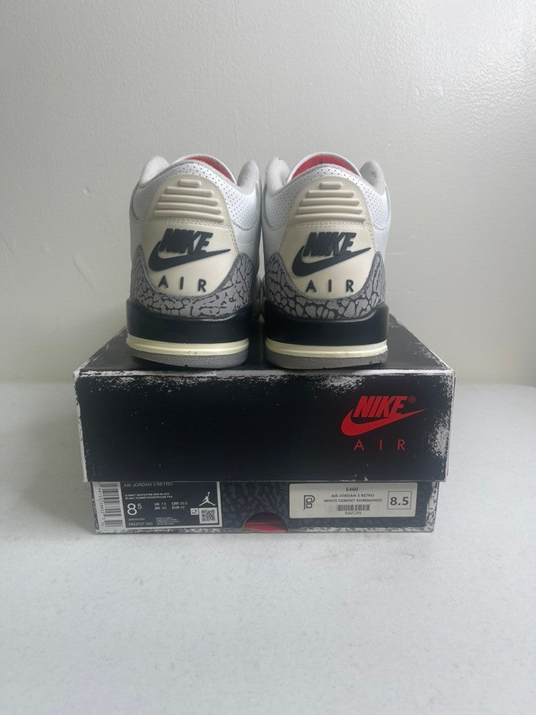 Size 8.5 - Jordan 3 Retro White Cement Reimagined - Pre-Owned
