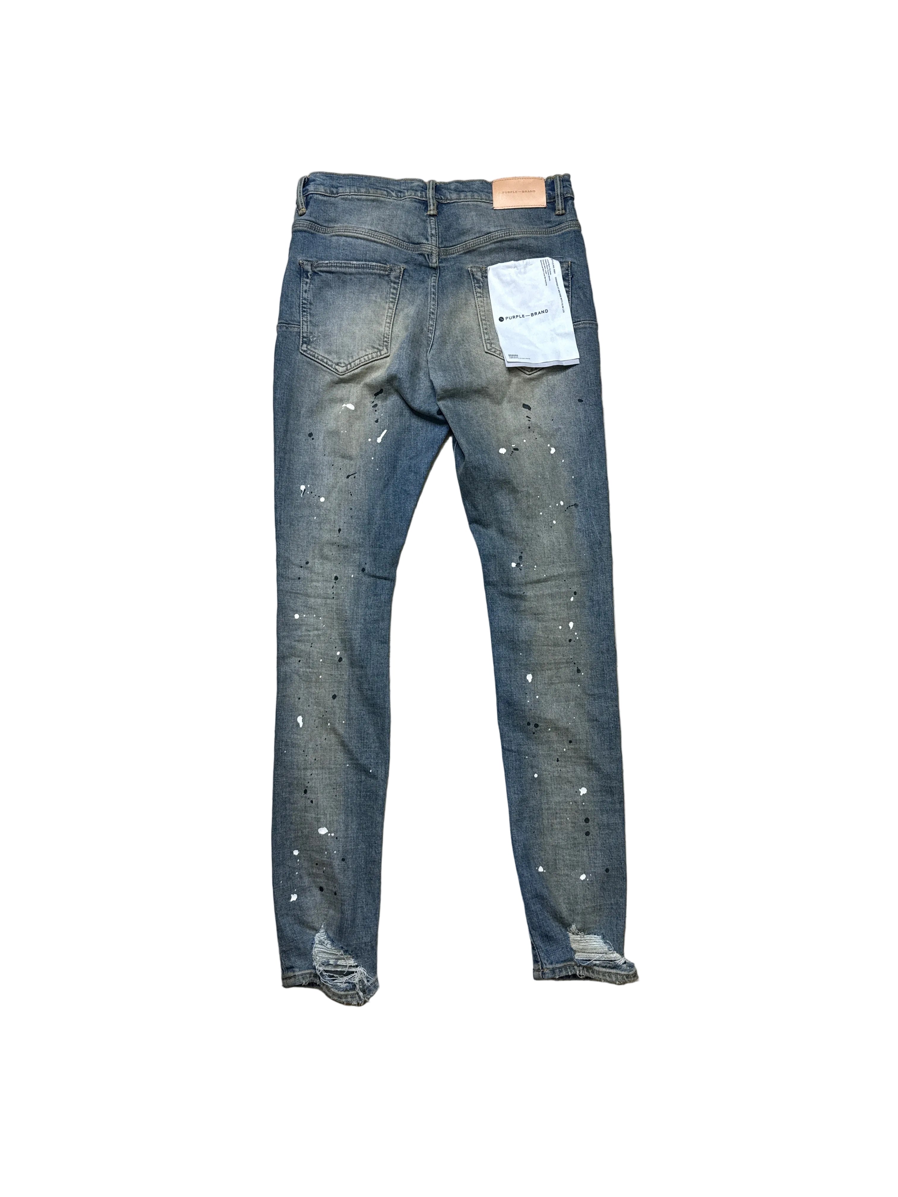 Size 29 - Purple Brand Blue Splatter Jeans