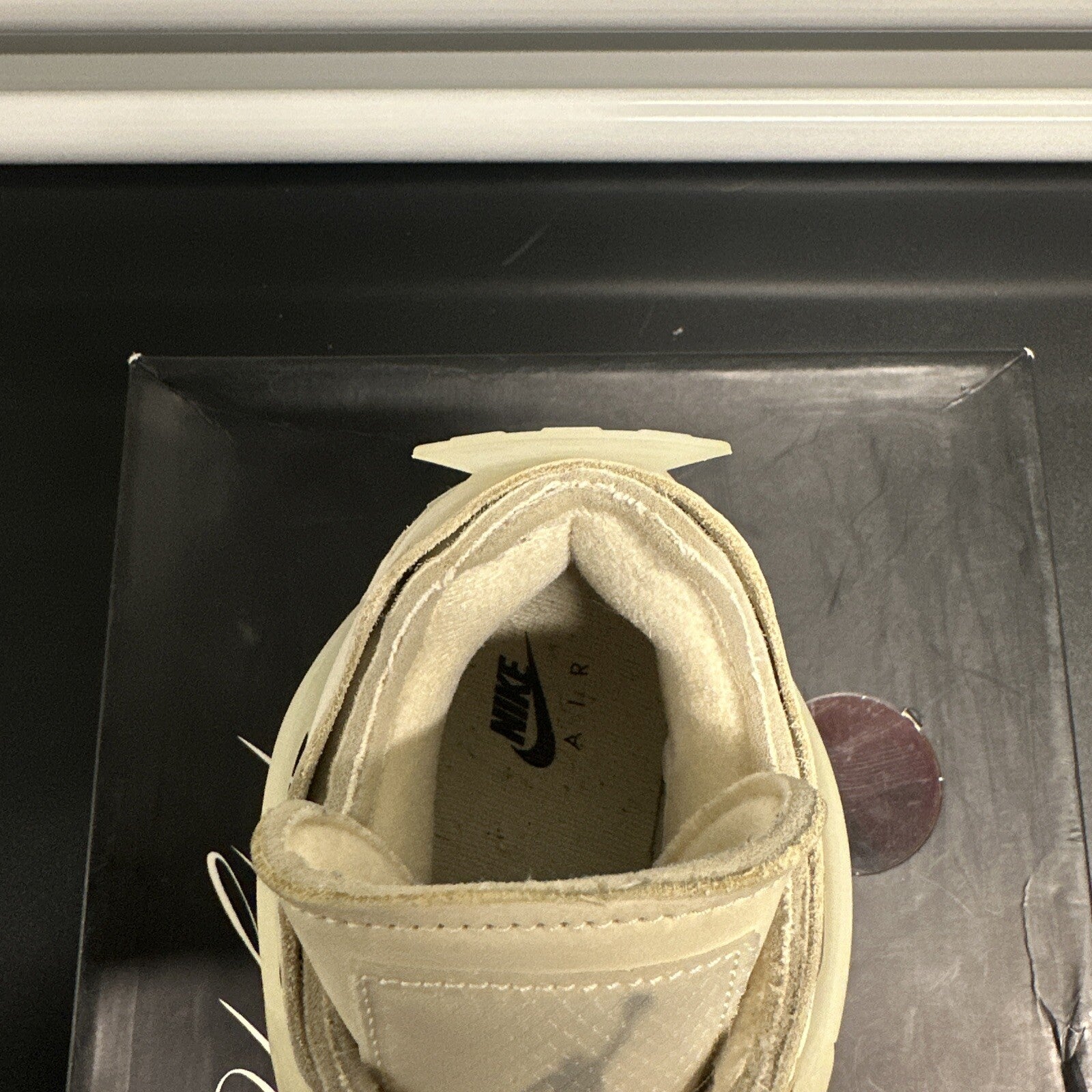 Size 9.5w (8 men’s)  - Jordan 4 Retro Off-White Sail (Women's)