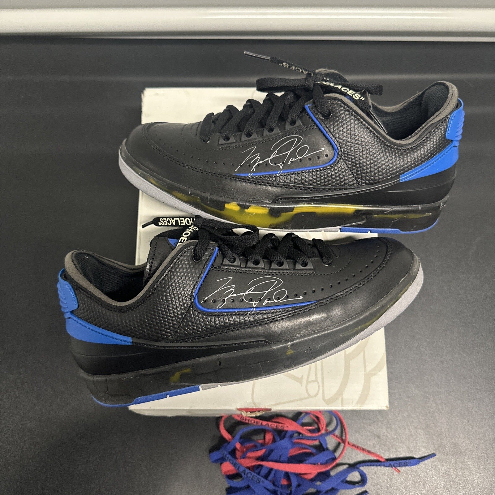 Jordan 2 Retro Low SP Off-White Black Blue