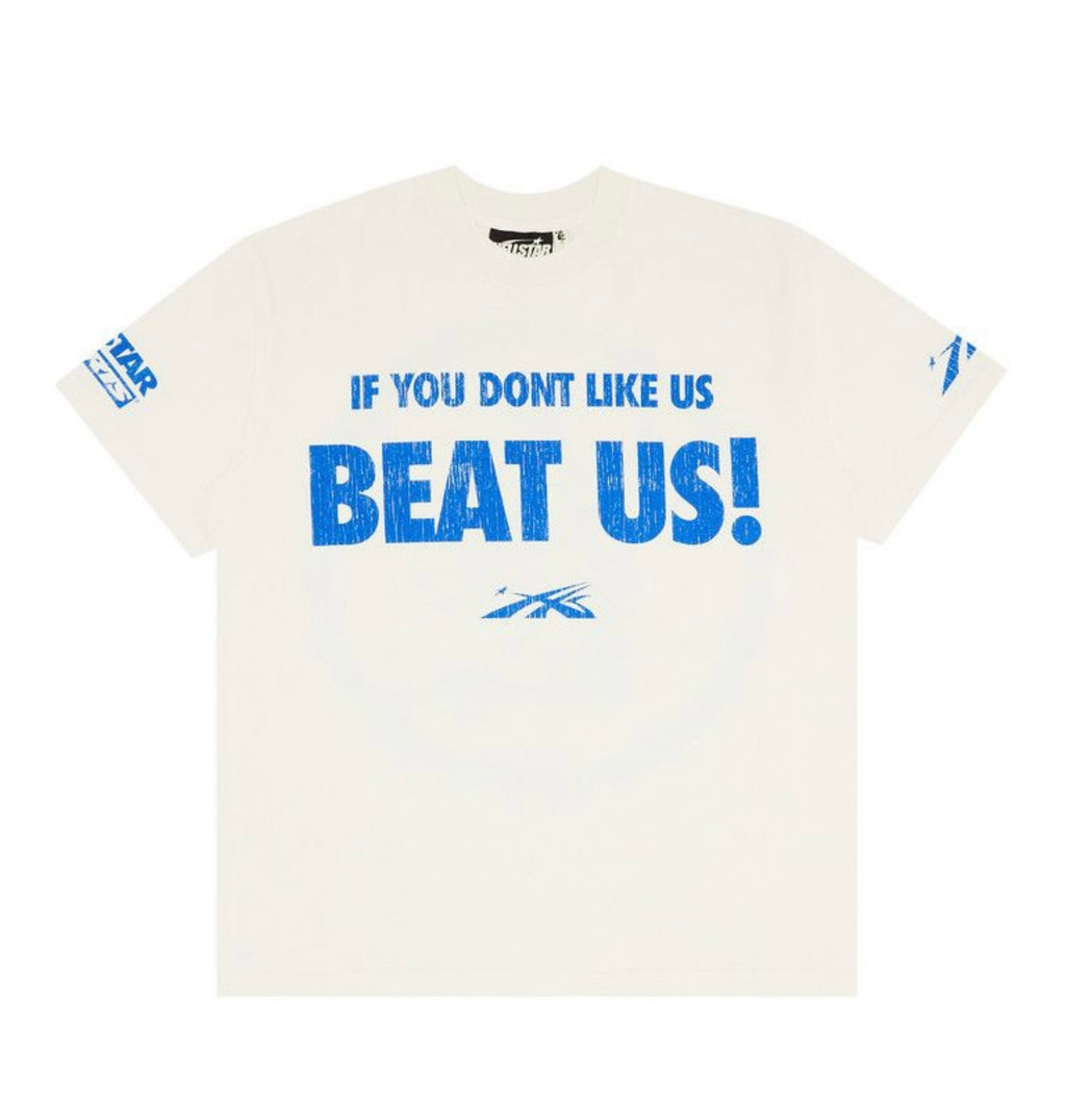 Hellstar Beat Us Tee White/Blue