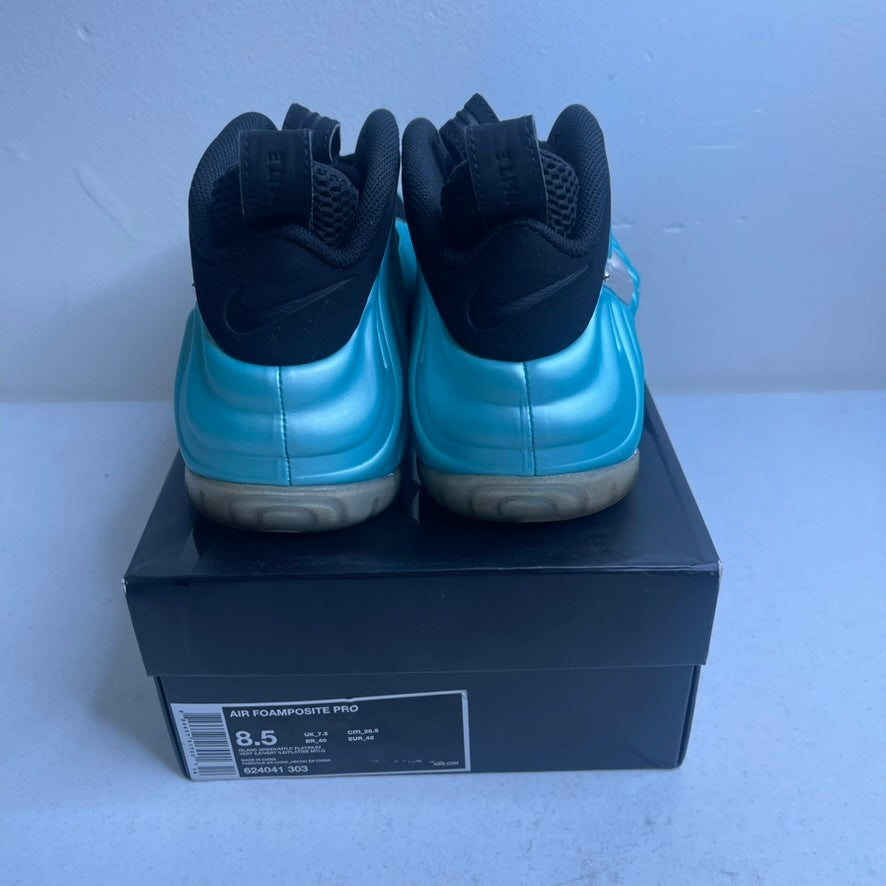 Size 8.5 - Air Nike Foamposite Pro Island Green