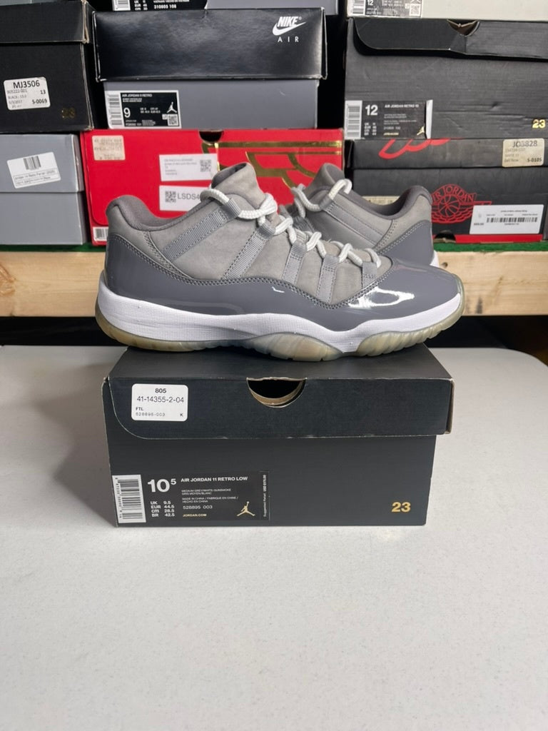 Size 10.5 - Jordan 11 Retro Low Cool Grey