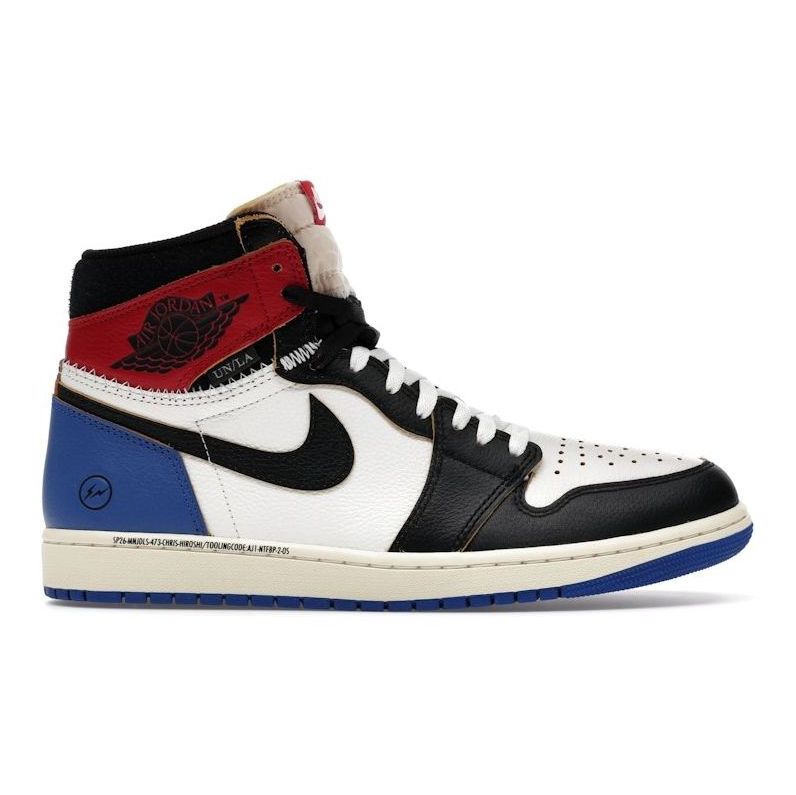Size 13 - Jordan 1 Retro High OG SP Fragment x Union LA Varsity Red Sport Royal