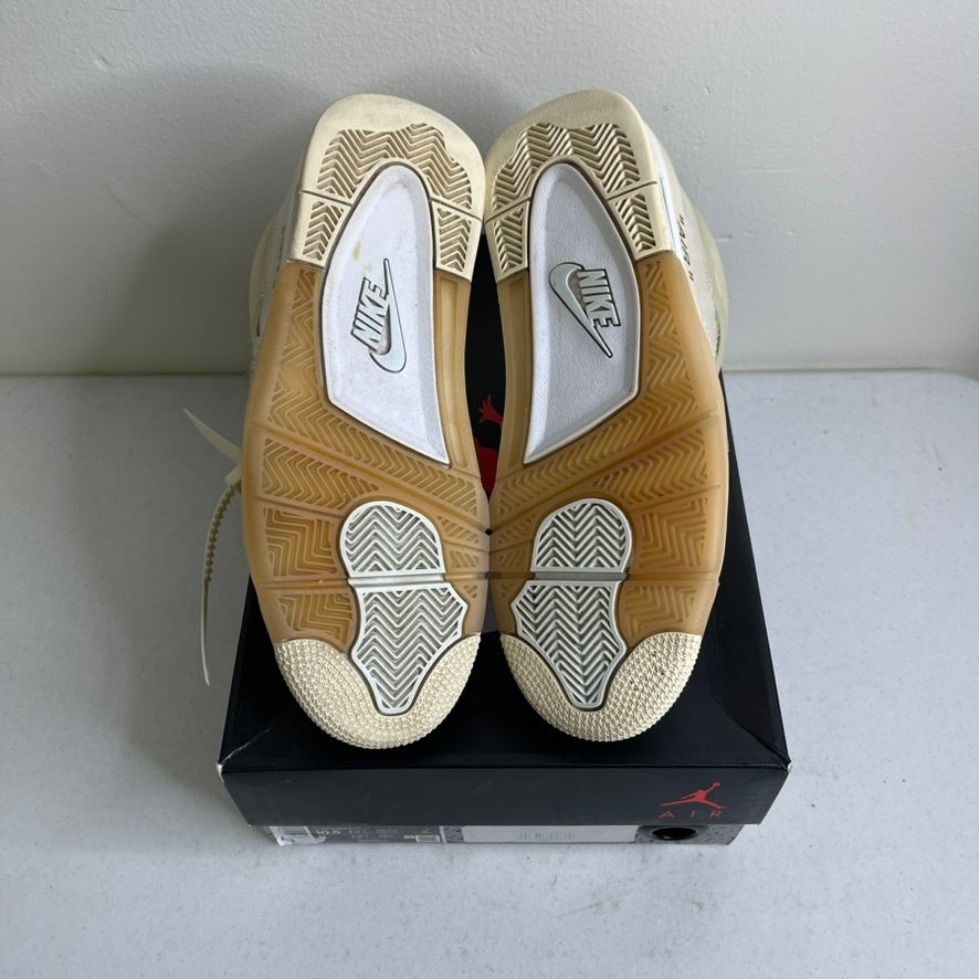 Size 10.5w - Jordan 4 Retro Off-White Sail (Women's)