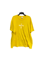 Supreme Cross Box Logo Tee Yellow