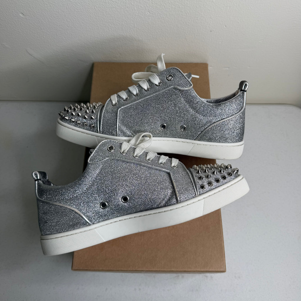 Christian Louboutin Spikes Silver Sneaker
