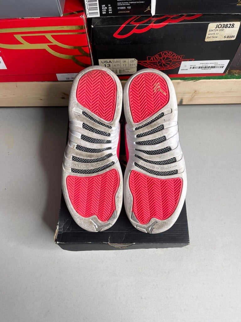 Jordan 12 Retro Wolf Grey Racer Pink (GS)