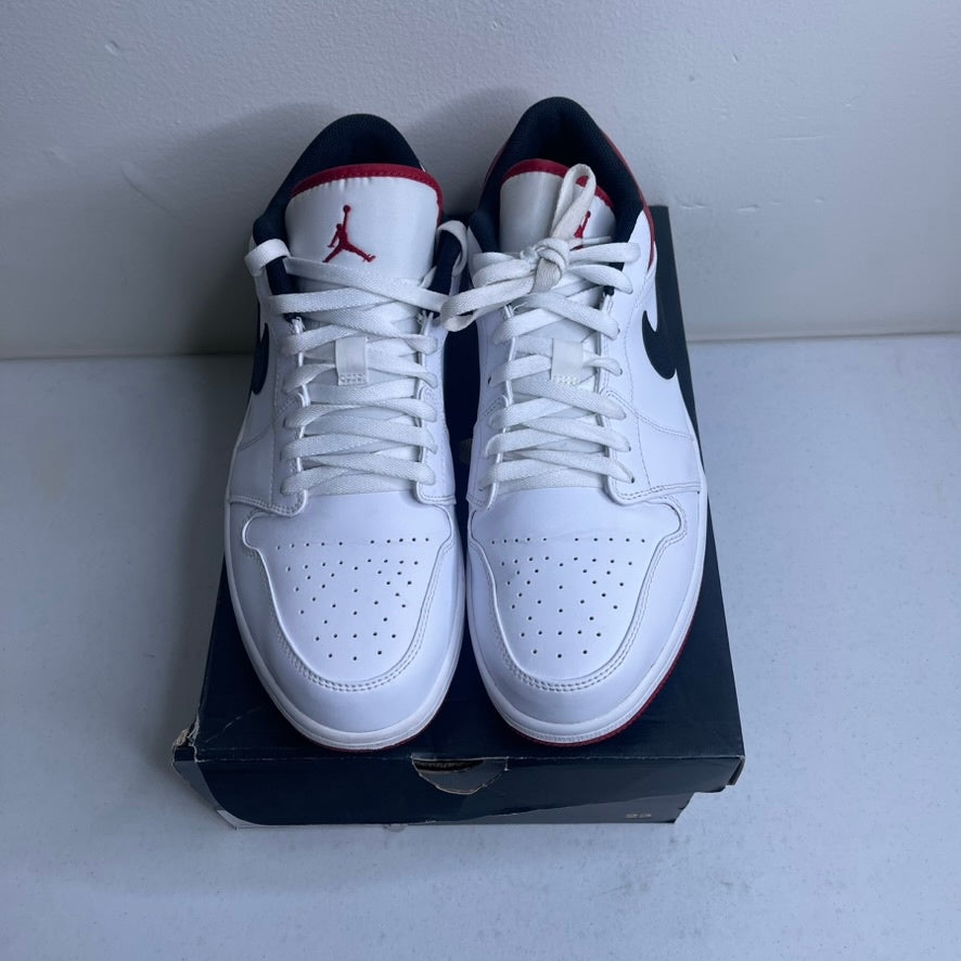 Jordan 1 Low White University Red Black