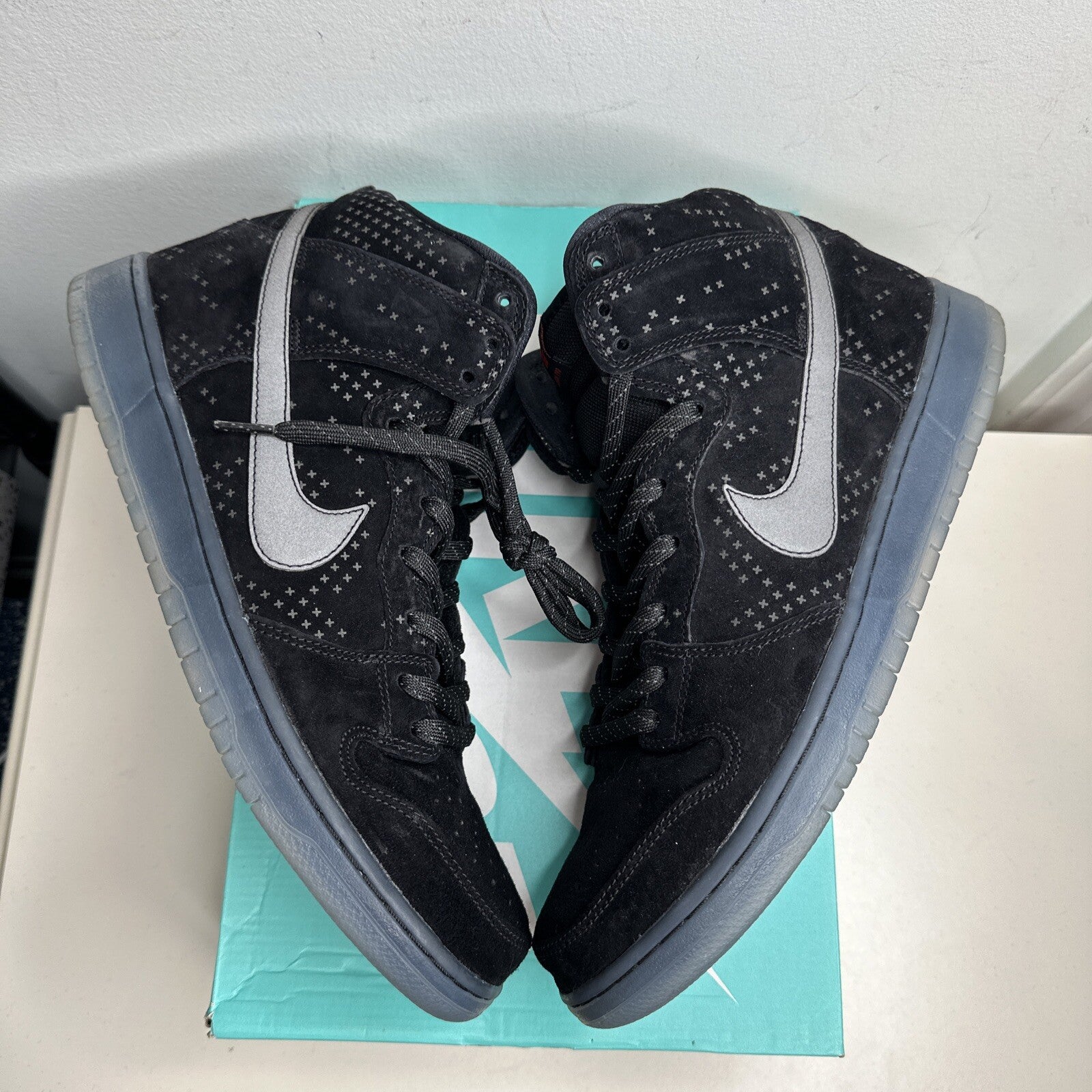 Size 12 - Nike Dunk High Flash Pack Black Ice