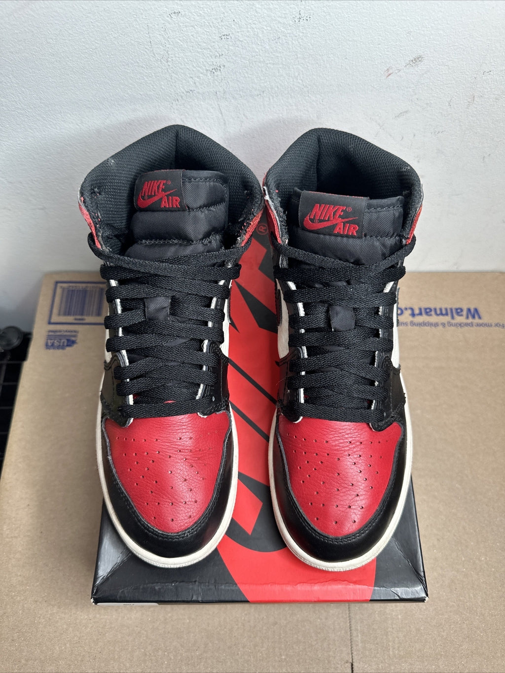 Size 7y - Jordan 1 Retro High Bred Toe