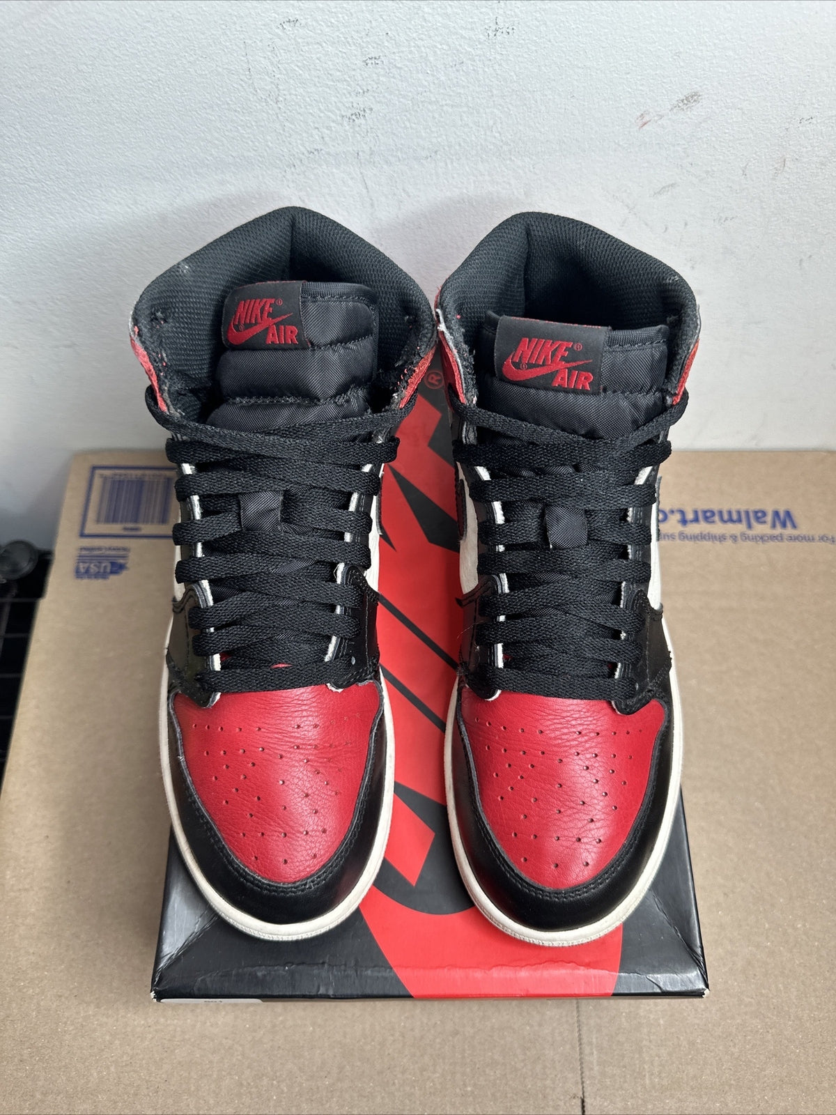 Size 7y - Jordan 1 Retro High Bred Toe