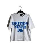Mixed Emotion Rhinestone Tee White Blue
