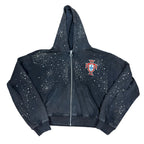 Vale Forever Cluster Zip Up Hoodie Black