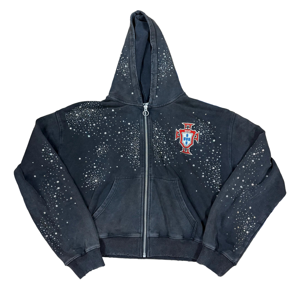 Vale Forever Cluster Zip Up Hoodie Black