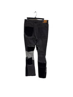 Flare Patched Jeans