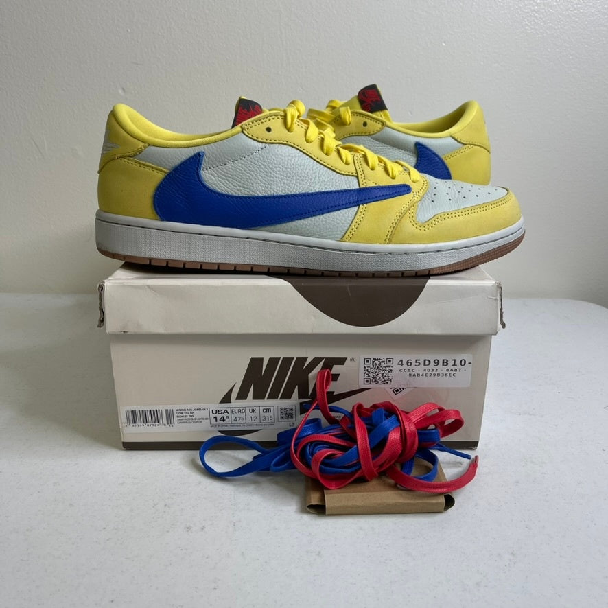Jordan 1 Retro Low OG SP Travis Scott Canary (Women's)