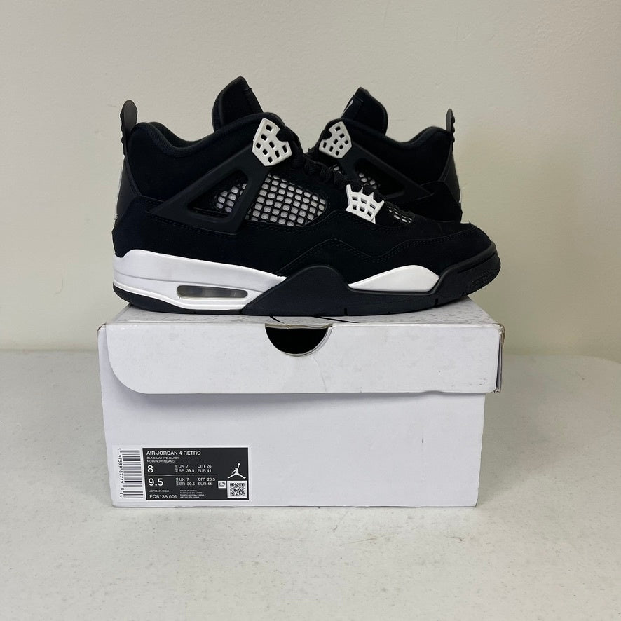 Size 8 - Jordan 4 Retro White Thunder