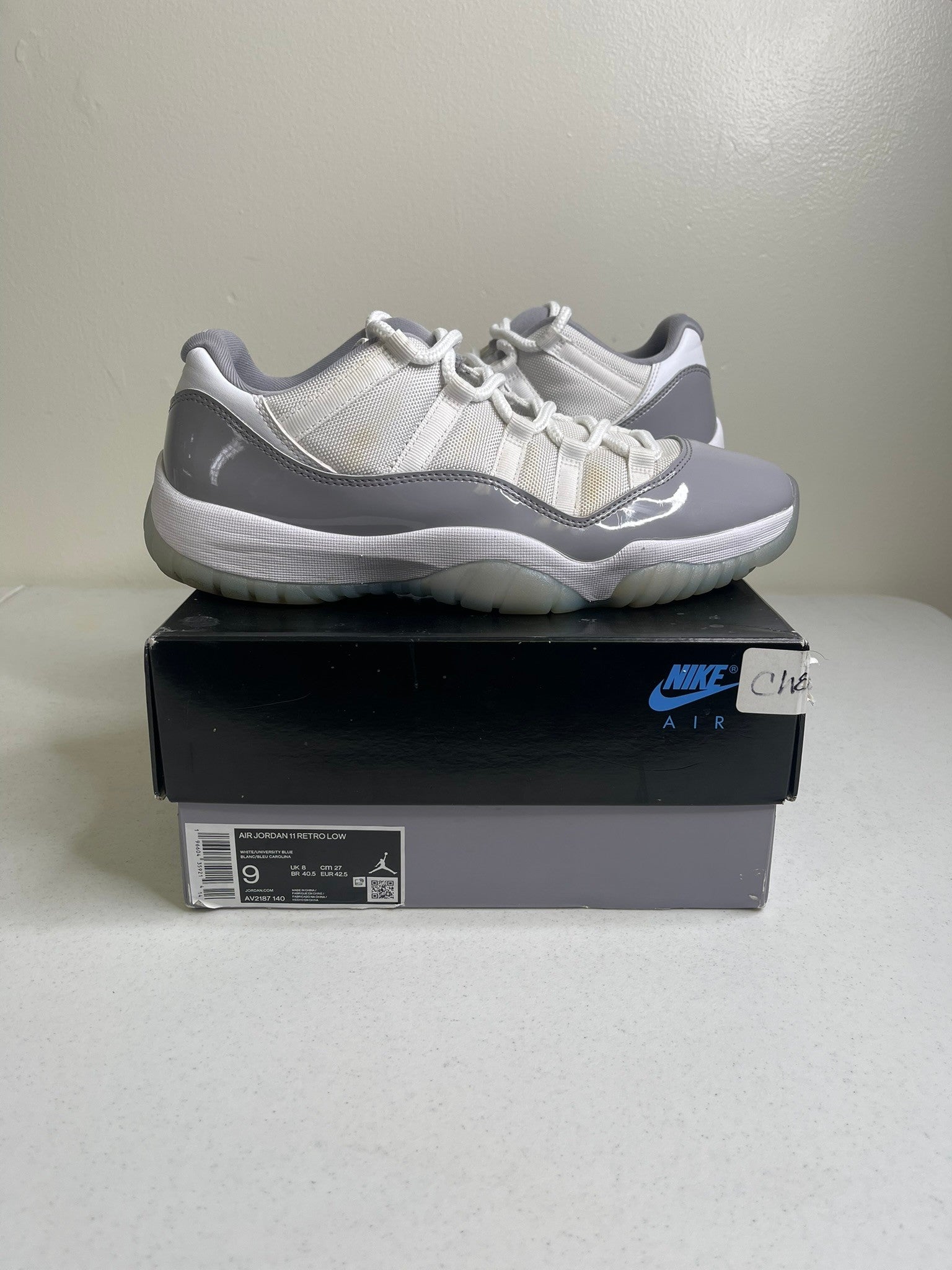 Size 9 - Jordan 11 Retro Low Cement Grey