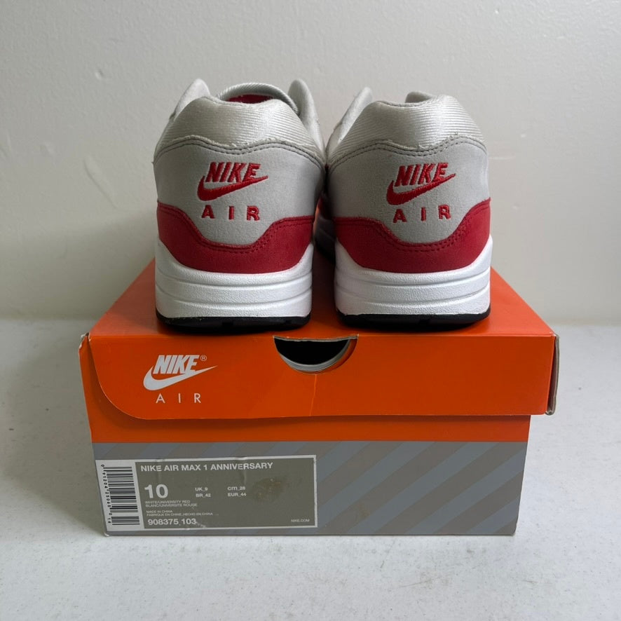 Size 10 - Nike Air Max 1 Anniversary Red (2017/2018 Restock Pair)