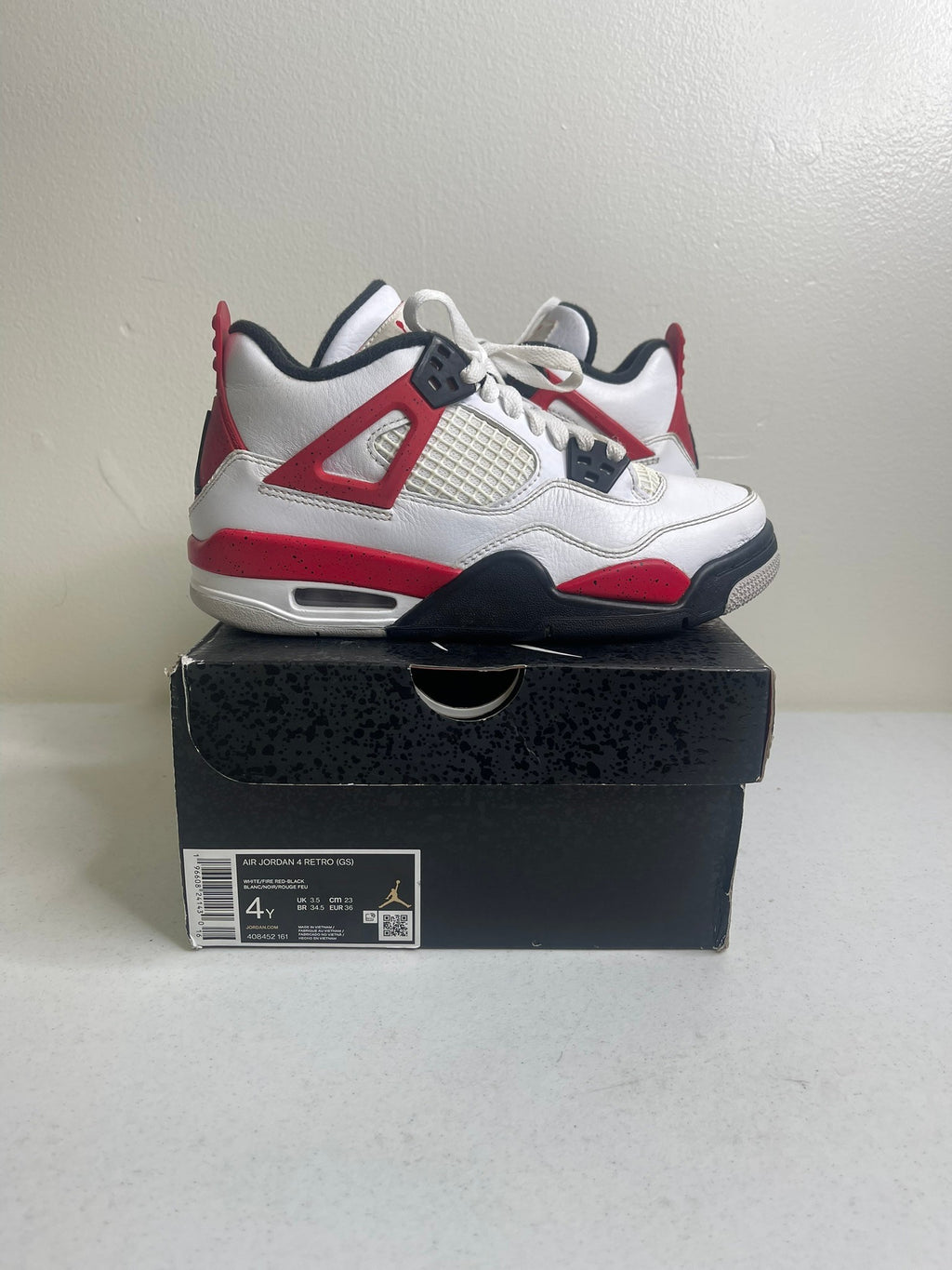 Jordan 4 Retro Red Cement (GS)