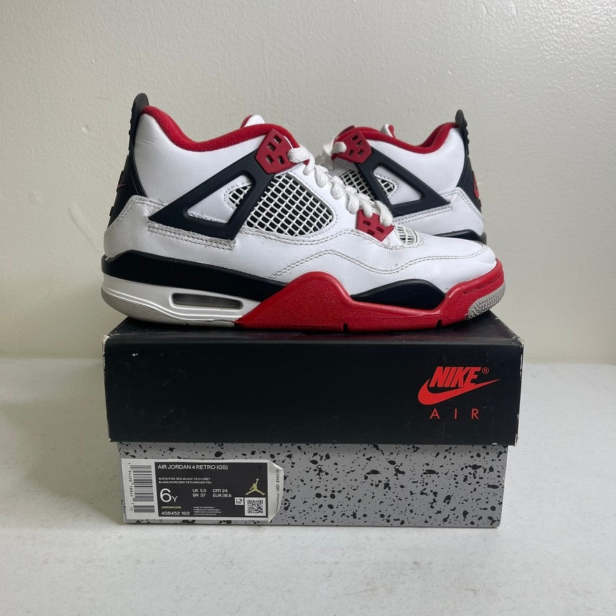 Jordan 4 Retro Fire Red (2020) (GS)